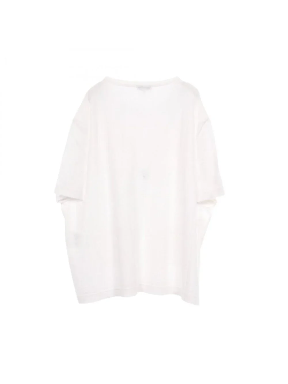 Chanel Short Sleeve T-Shirt Lace Logo Cotton